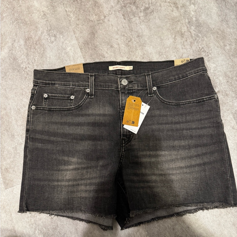 Levi's Black Jean Shorts